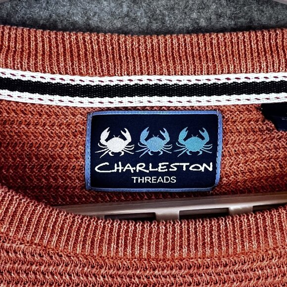Charleston Threads Sweater Mens XL Crewneck Pullover Lightweight Casual Knit - Picture 7 of 11